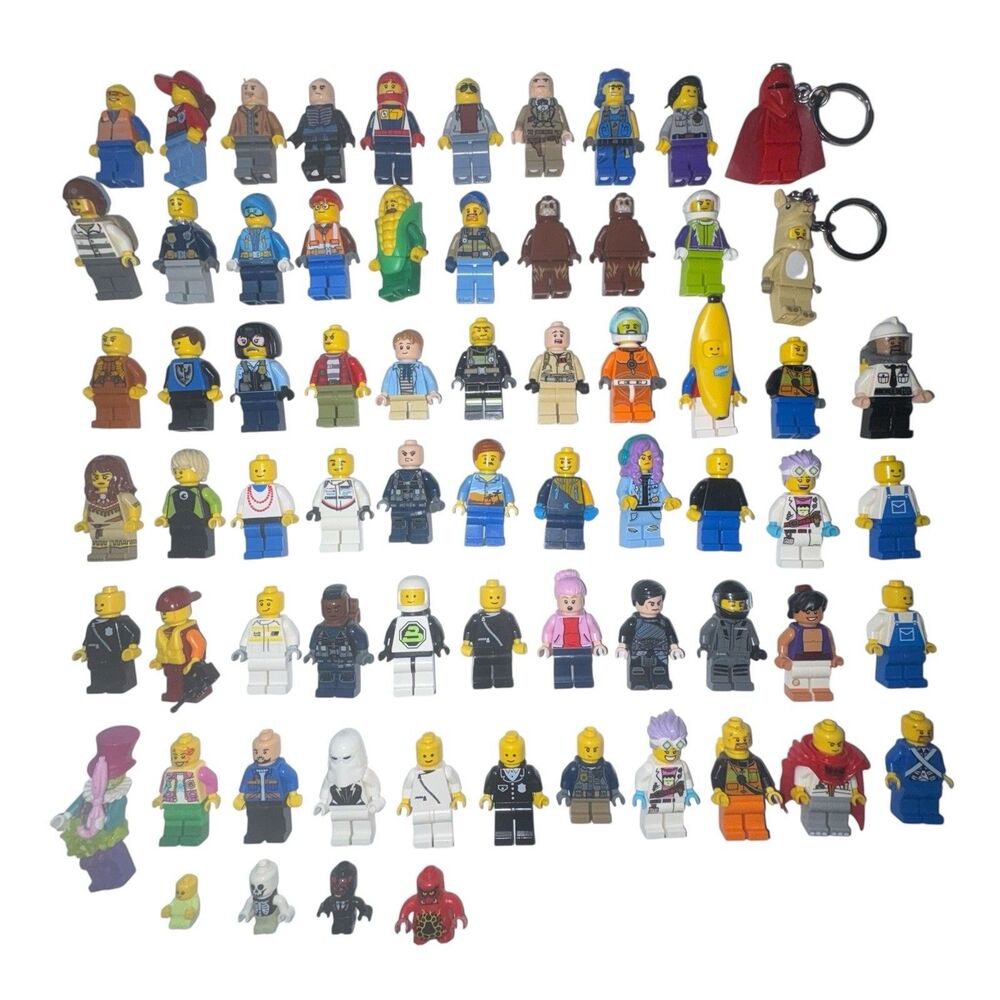 Lot of 70 Lego Minifigures - Assorted Minifigures - Lego Figures